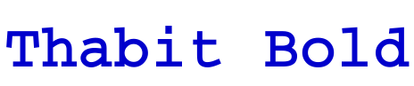 Thabit Bold шрифт